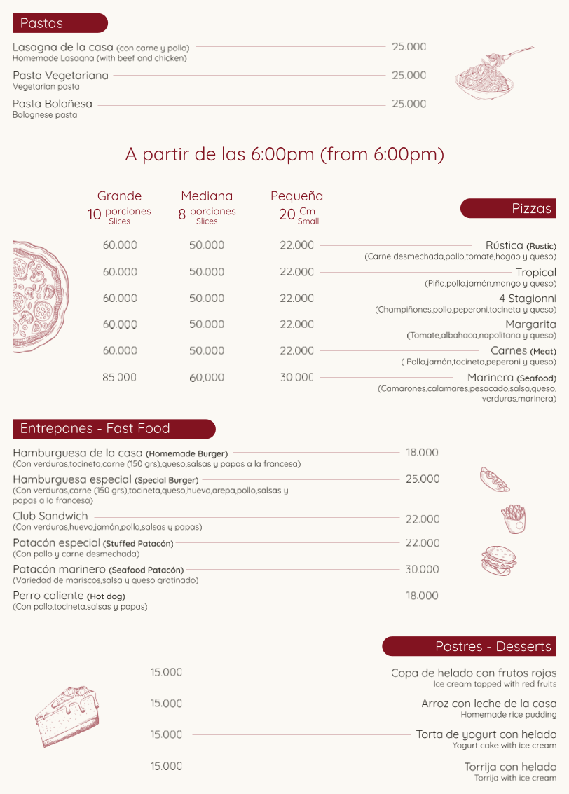 Menu Restaurante Saint Honore Barichara-5